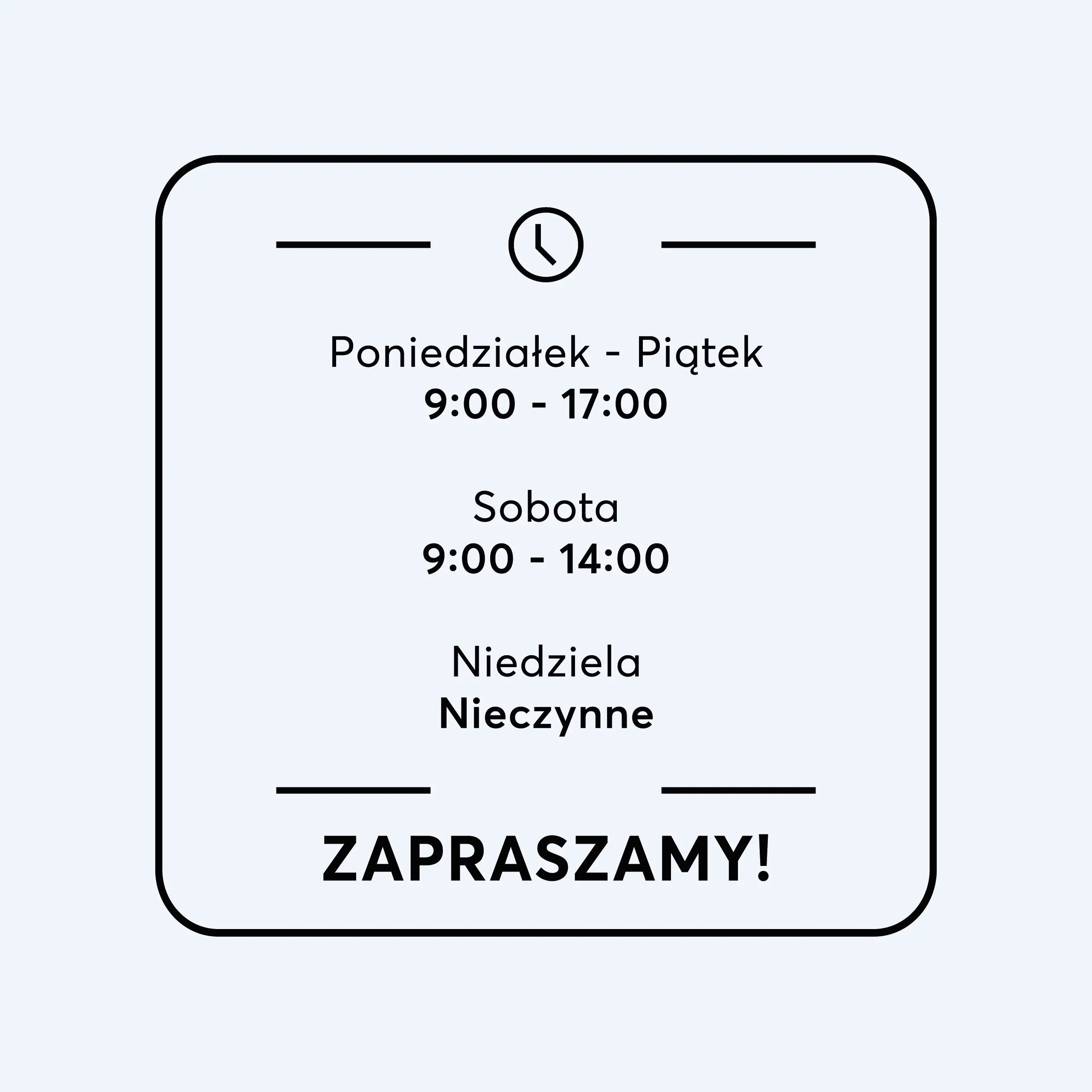 Godziny otwarcia - W23