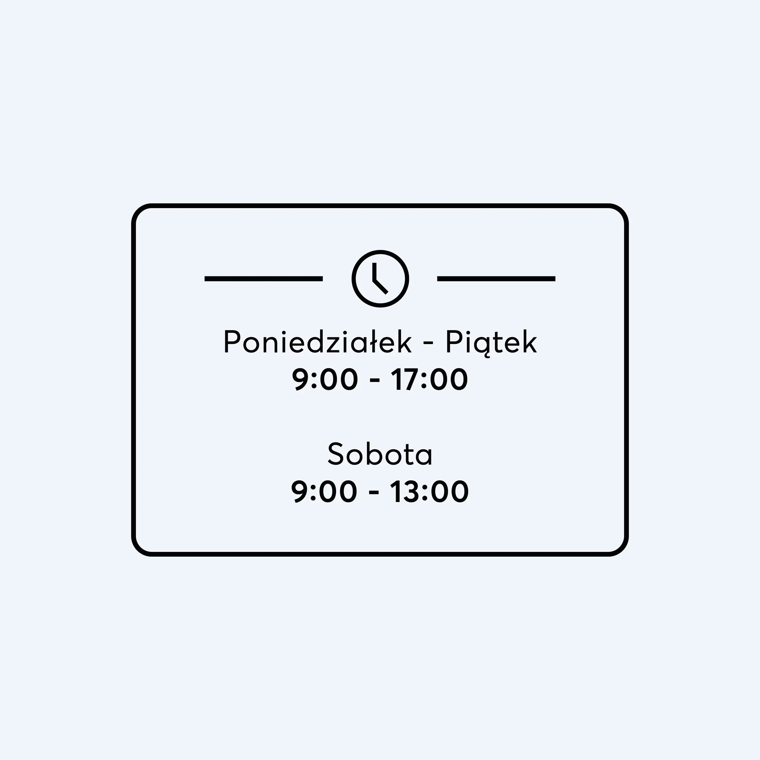 Godziny otwarcia - W25