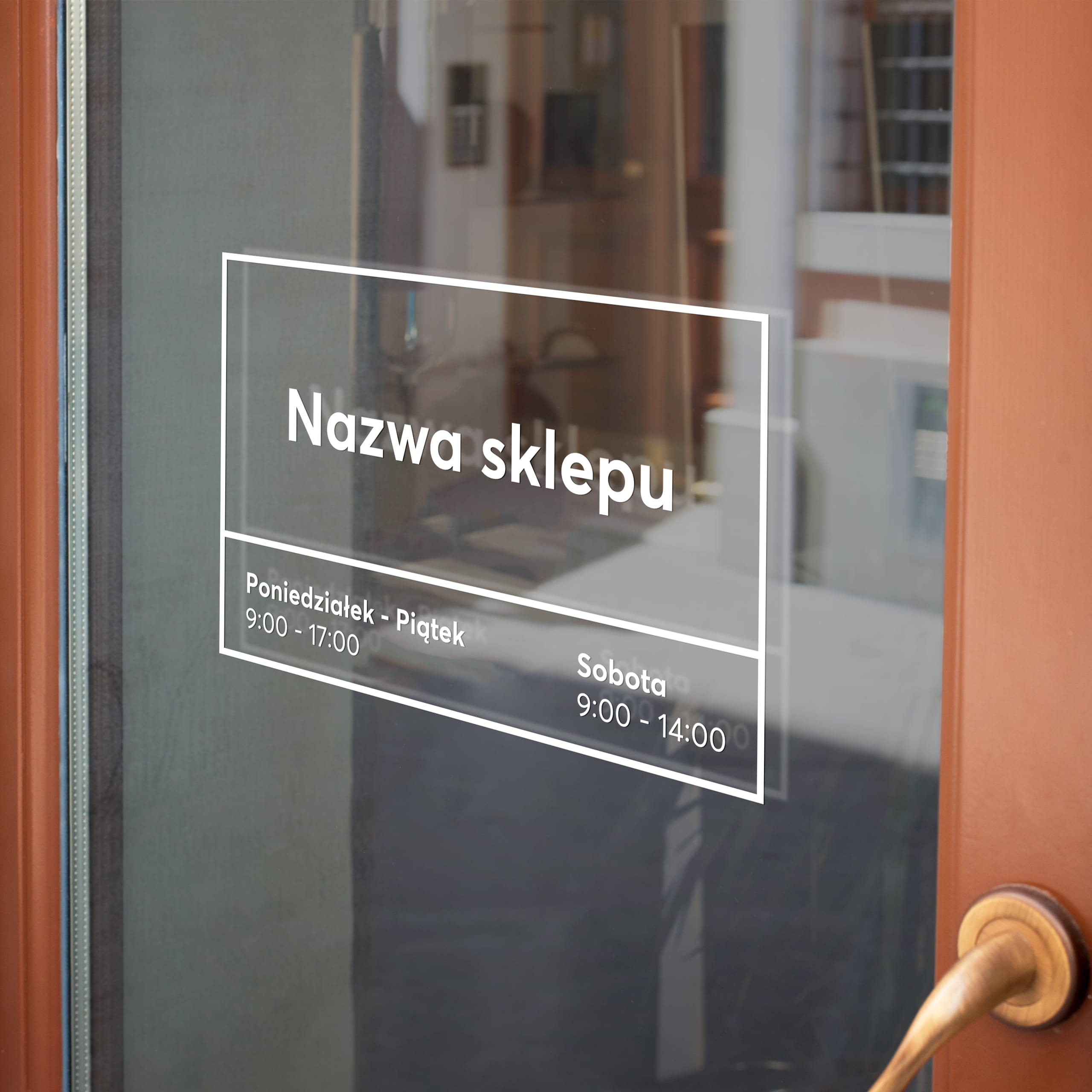 Naklejka godziny otwarcia - W09