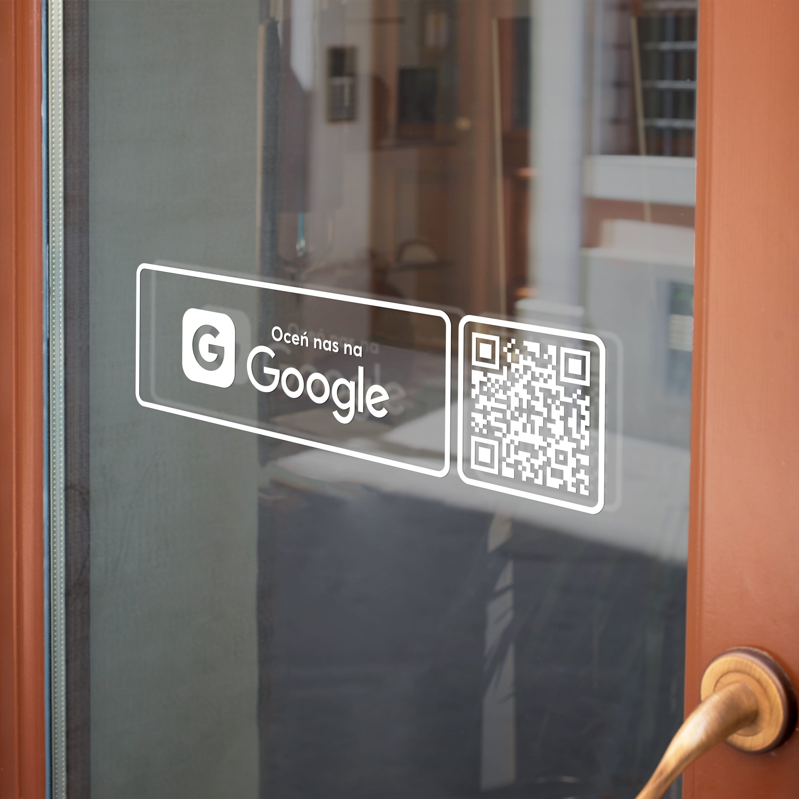 Naklejka z kodem QR - Google