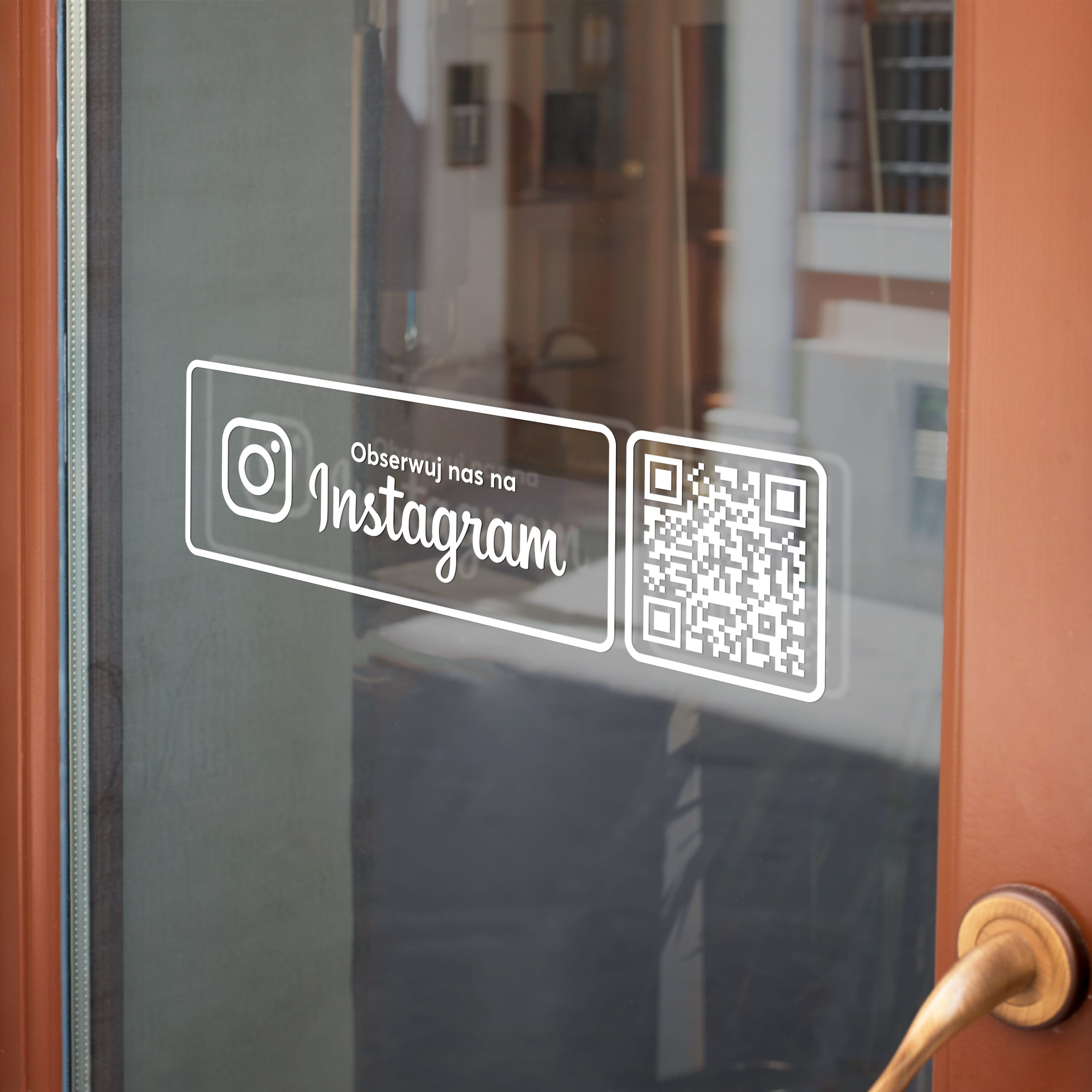 Naklejka z kodem QR instagram