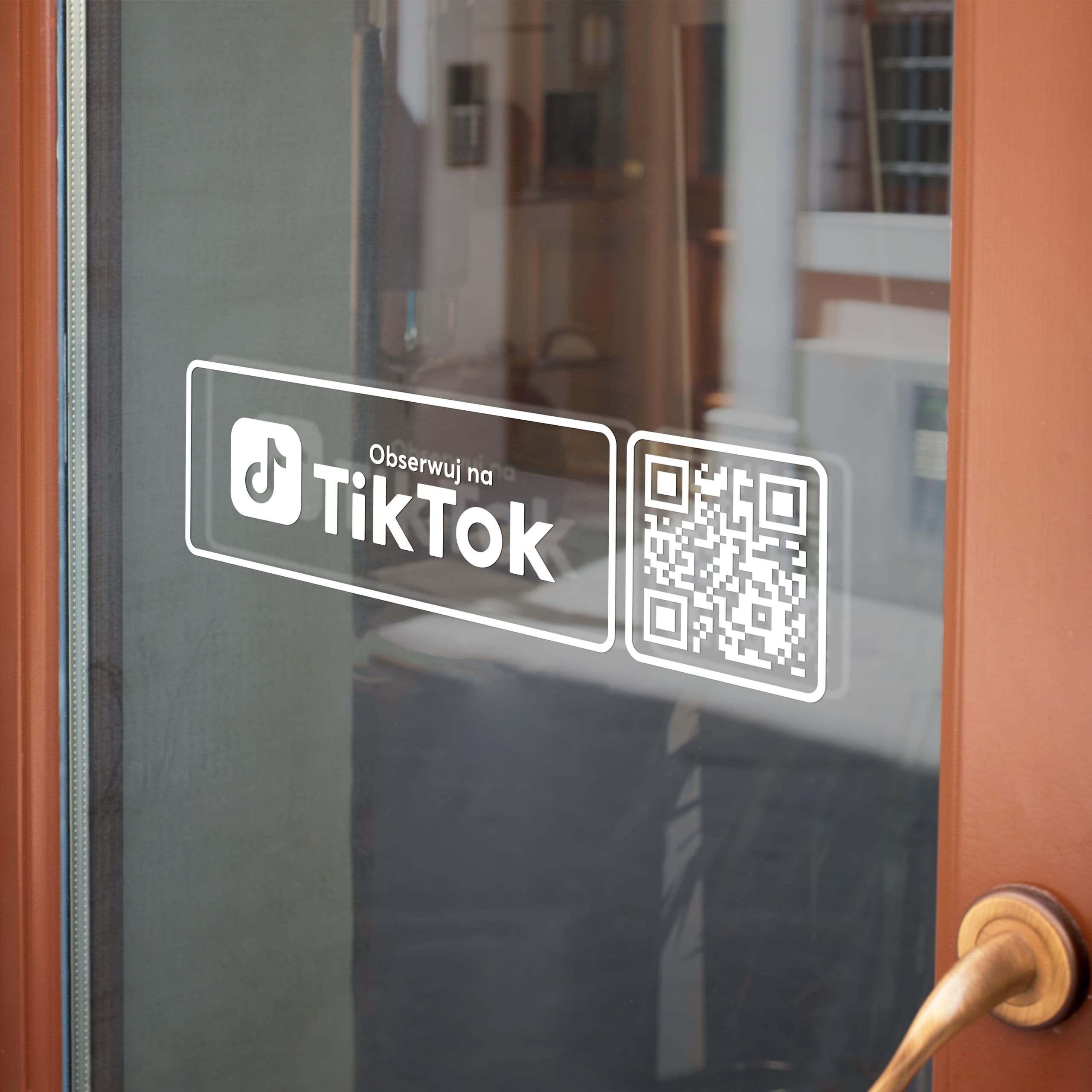 Naklejka TikTok z kodem QR