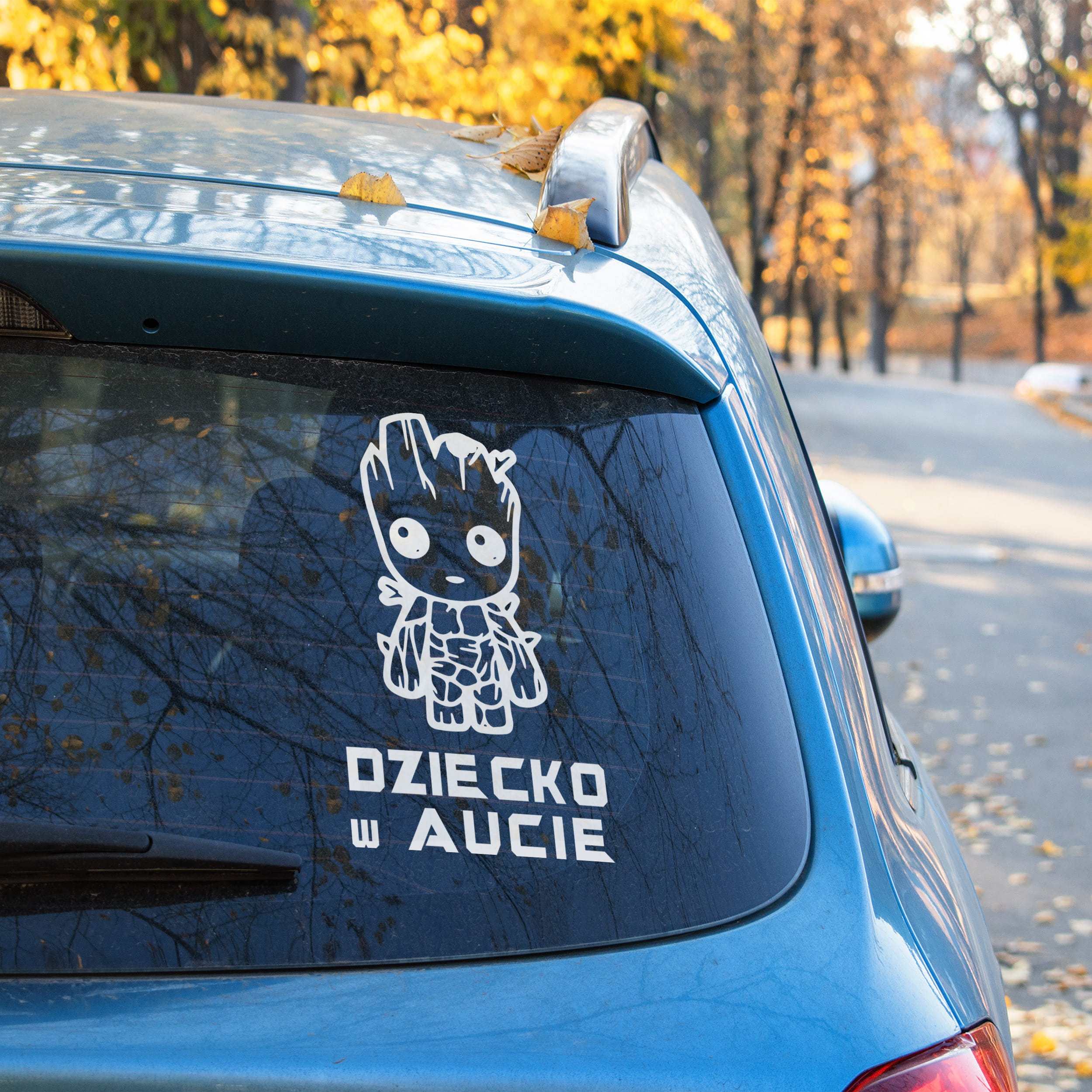 Naklejka dziecko w aucie, Baby Groot