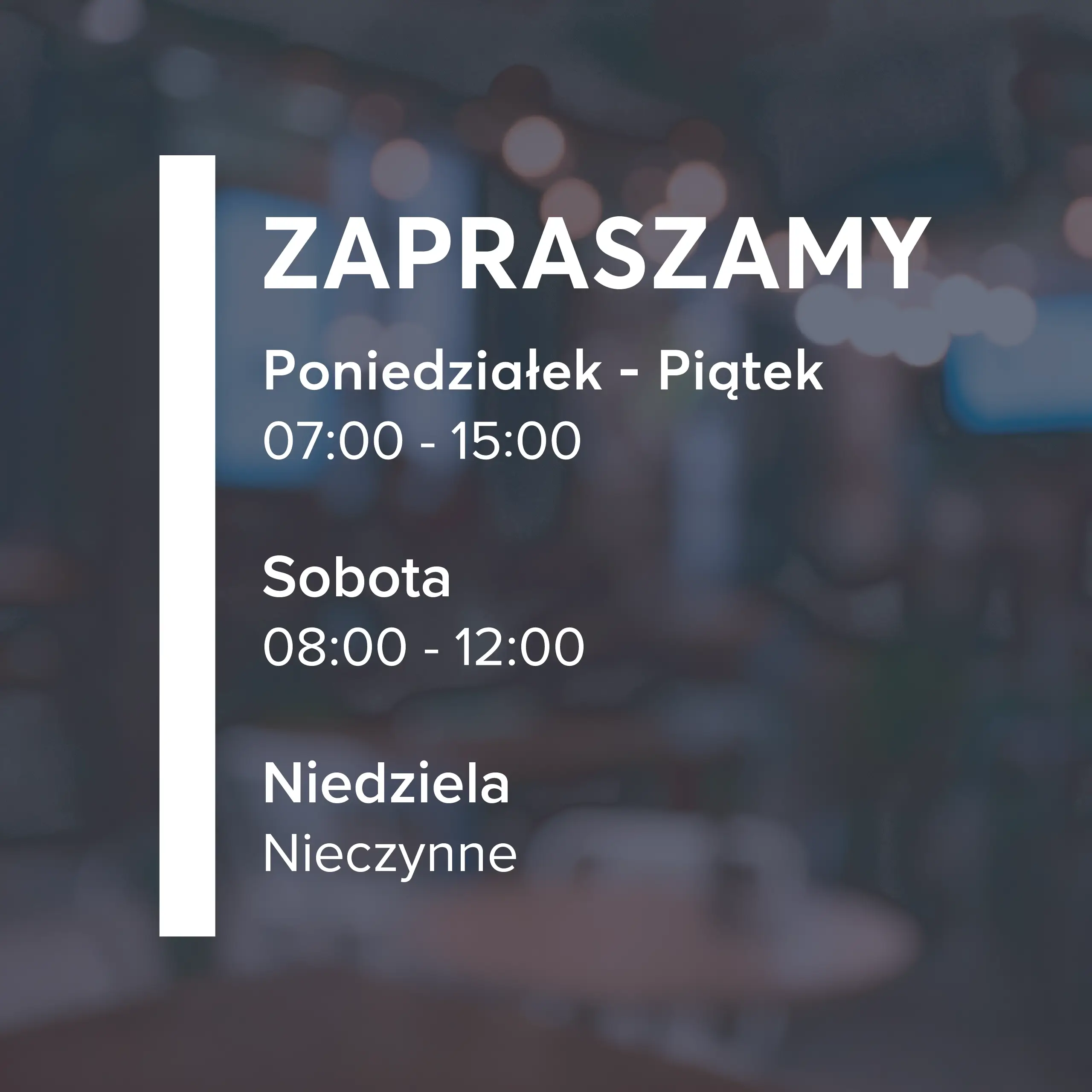 Naklejka godziny otwarcia - W04