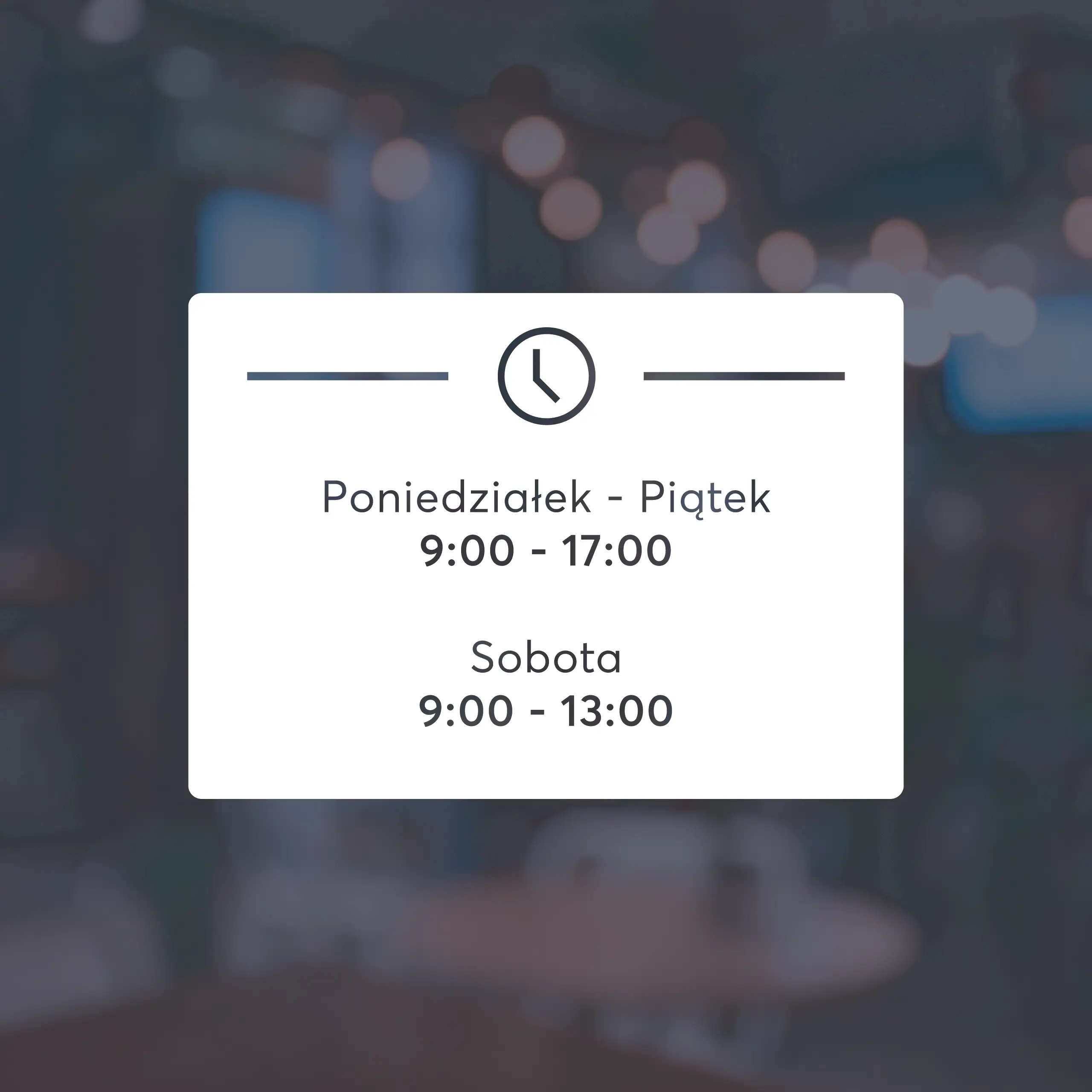 Naklejka godziny otwarcia - W24