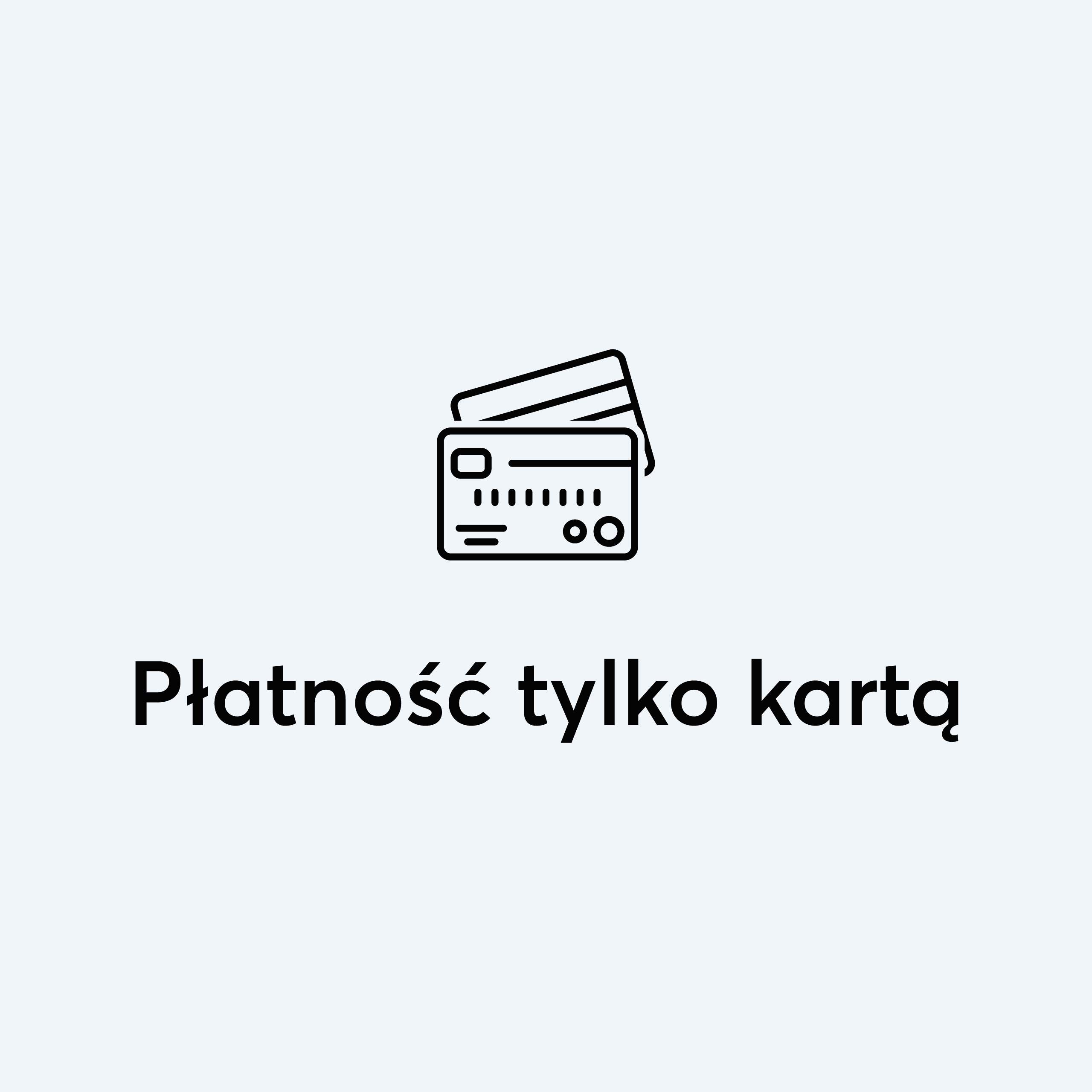 Naklejka płatność tylko kartą
