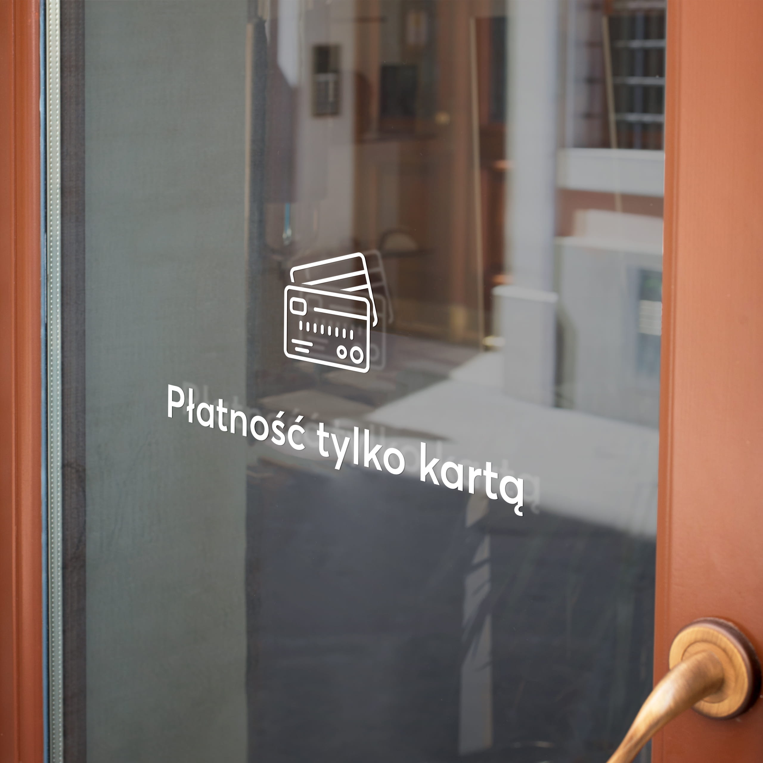 Naklejka płatność tylko kartą