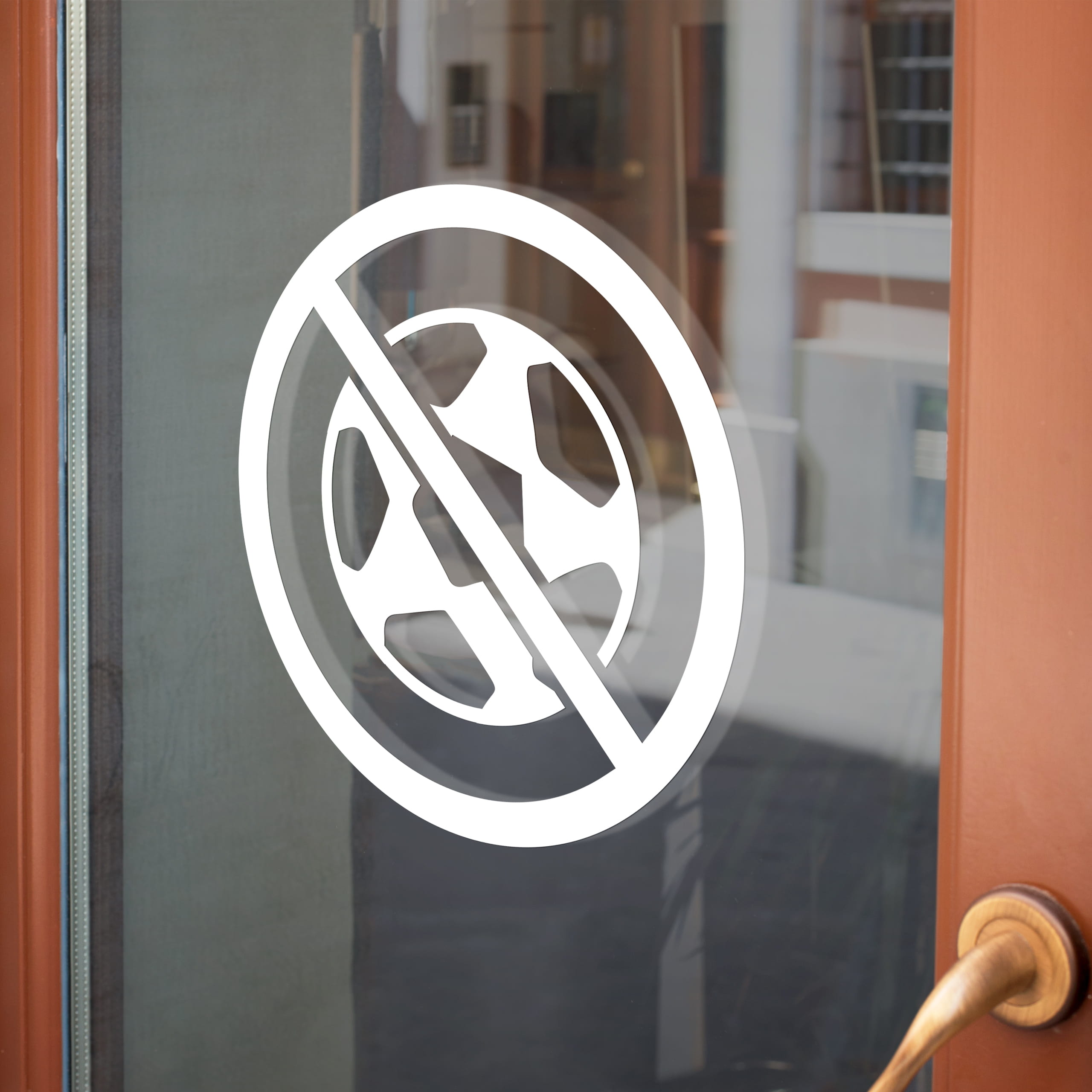 Naklejka zakaz gry w piłkę