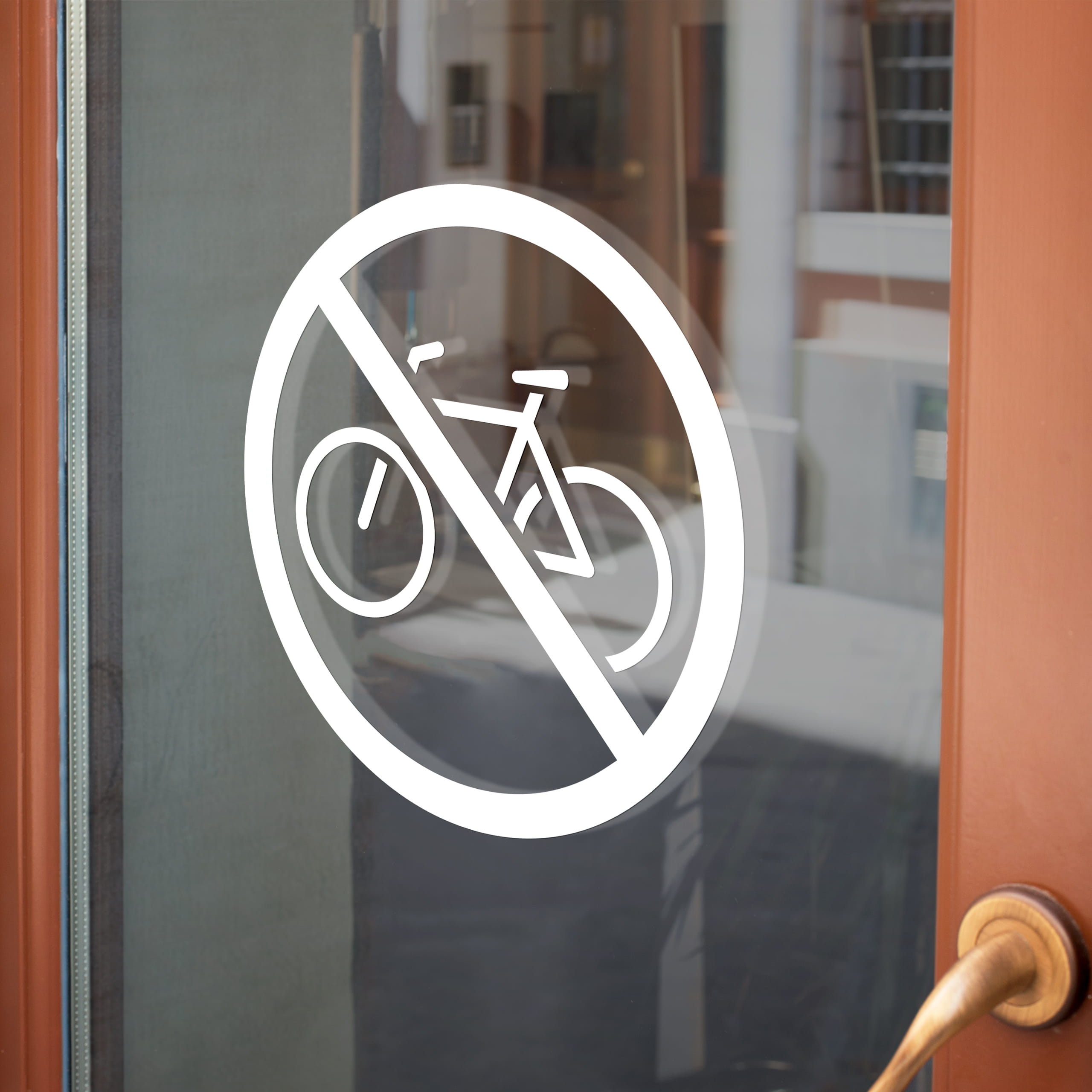 Naklejka zakaz jazdy na rowerze