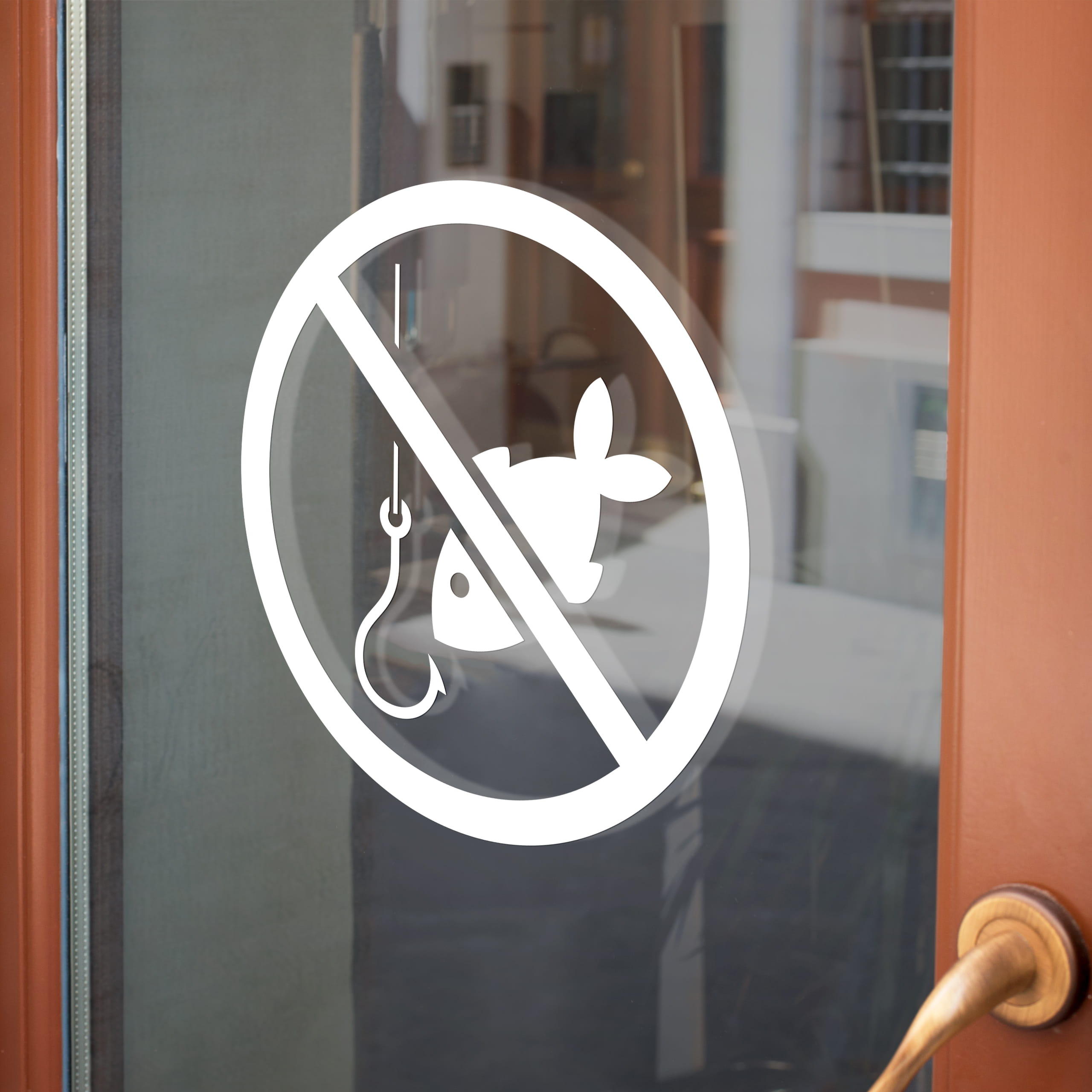 Naklejka zakaz łowienia ryb