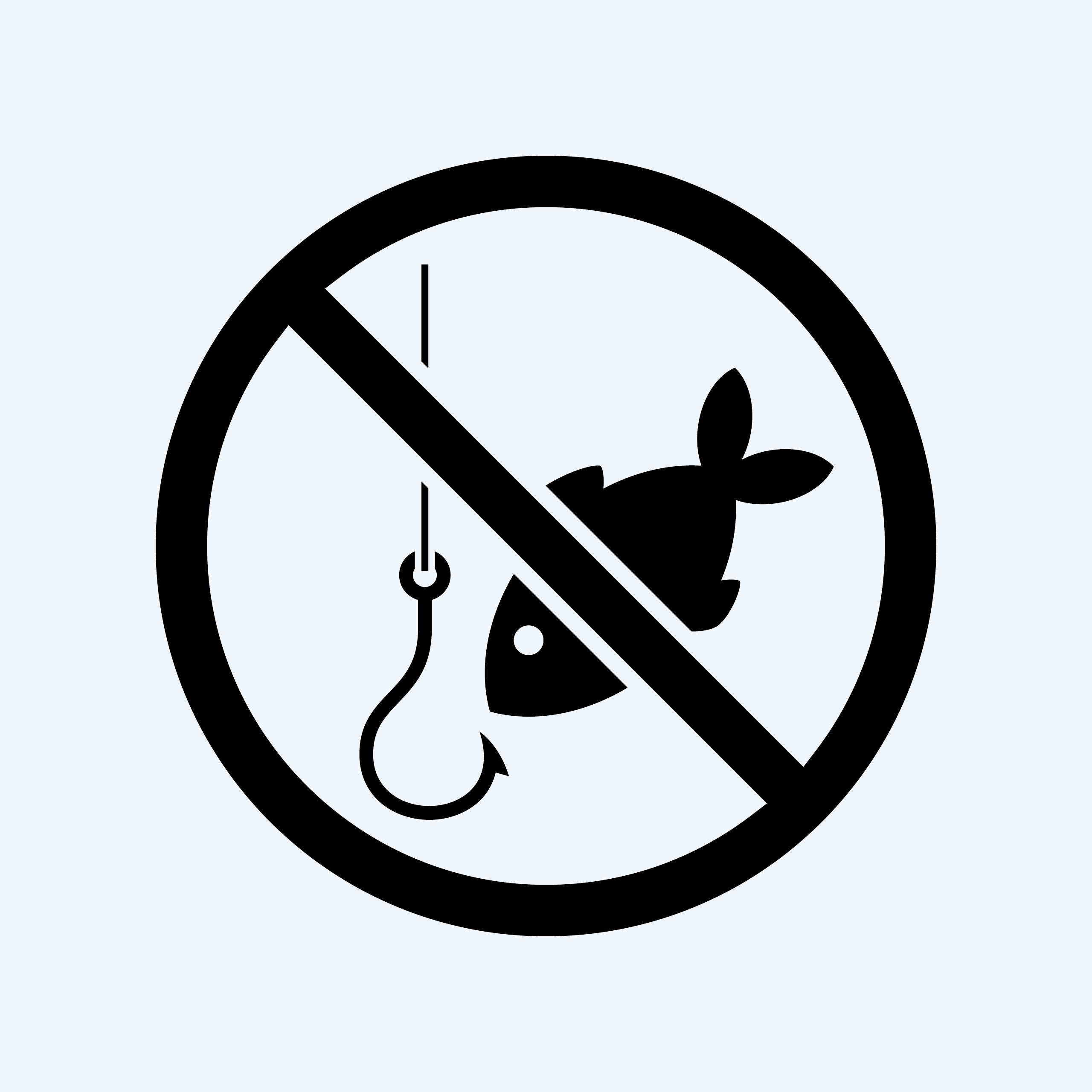 Naklejka zakaz łowienia ryb