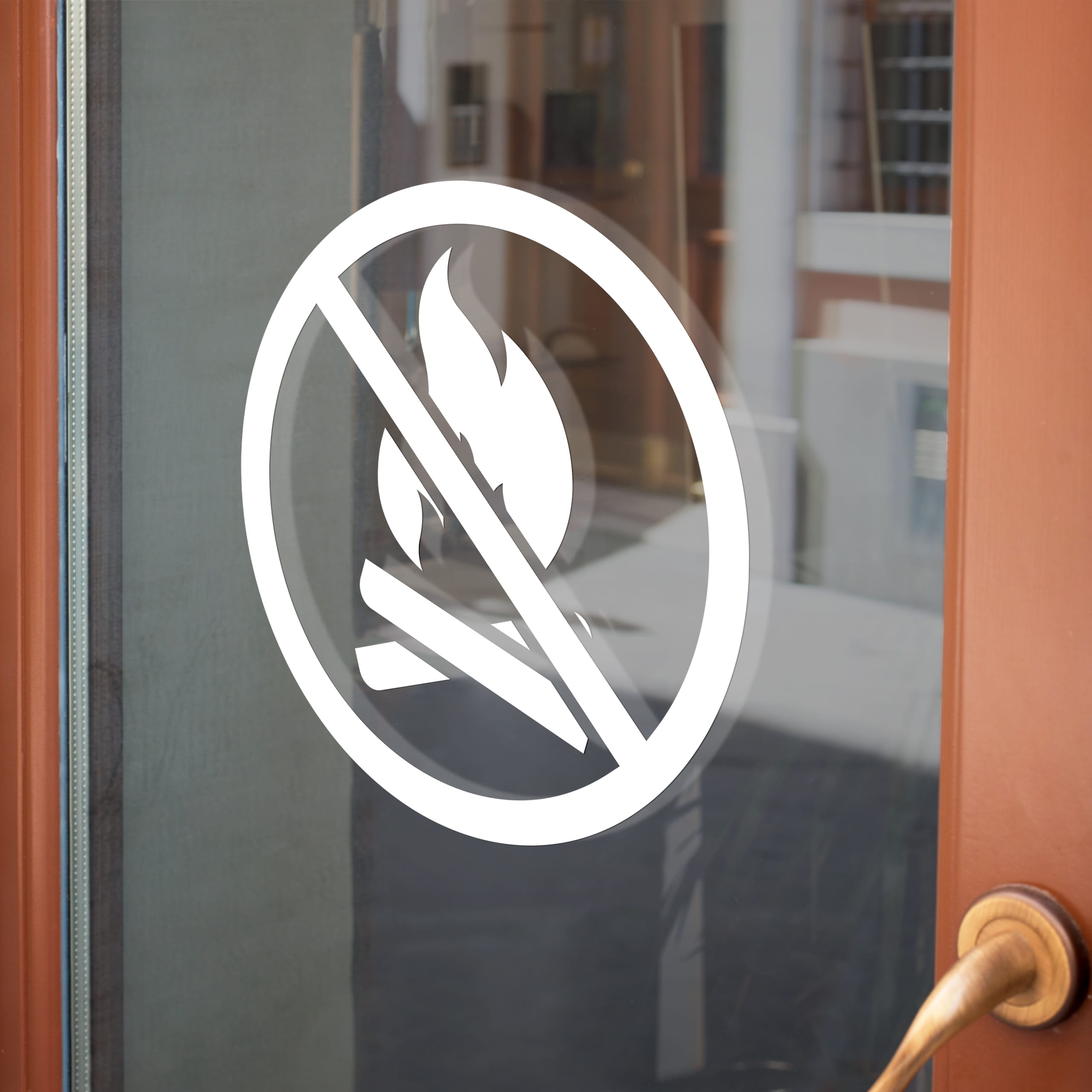 Naklejka zakaz rozpalania ogniska