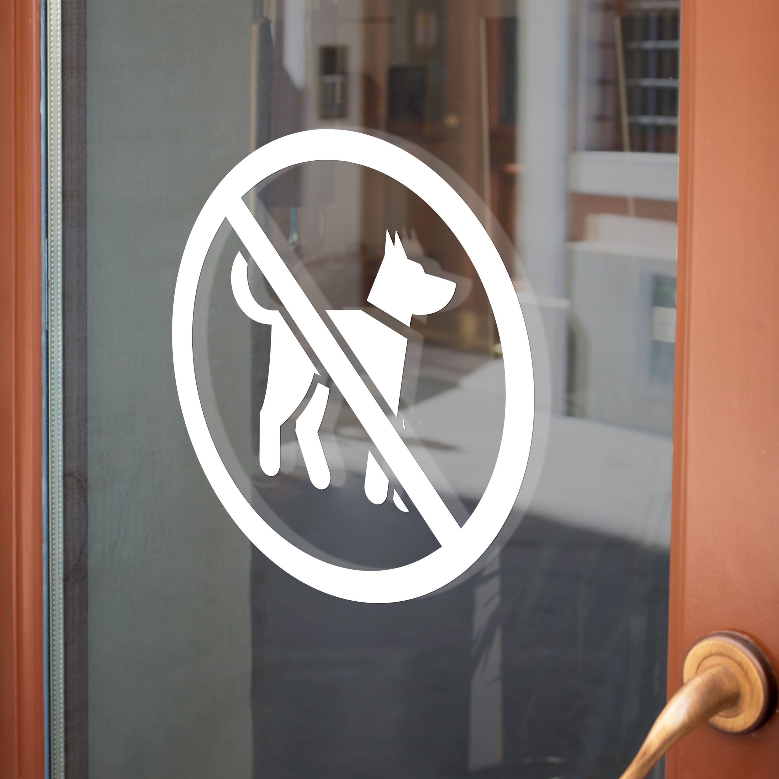 Naklejka zakaz wprowadzania psów