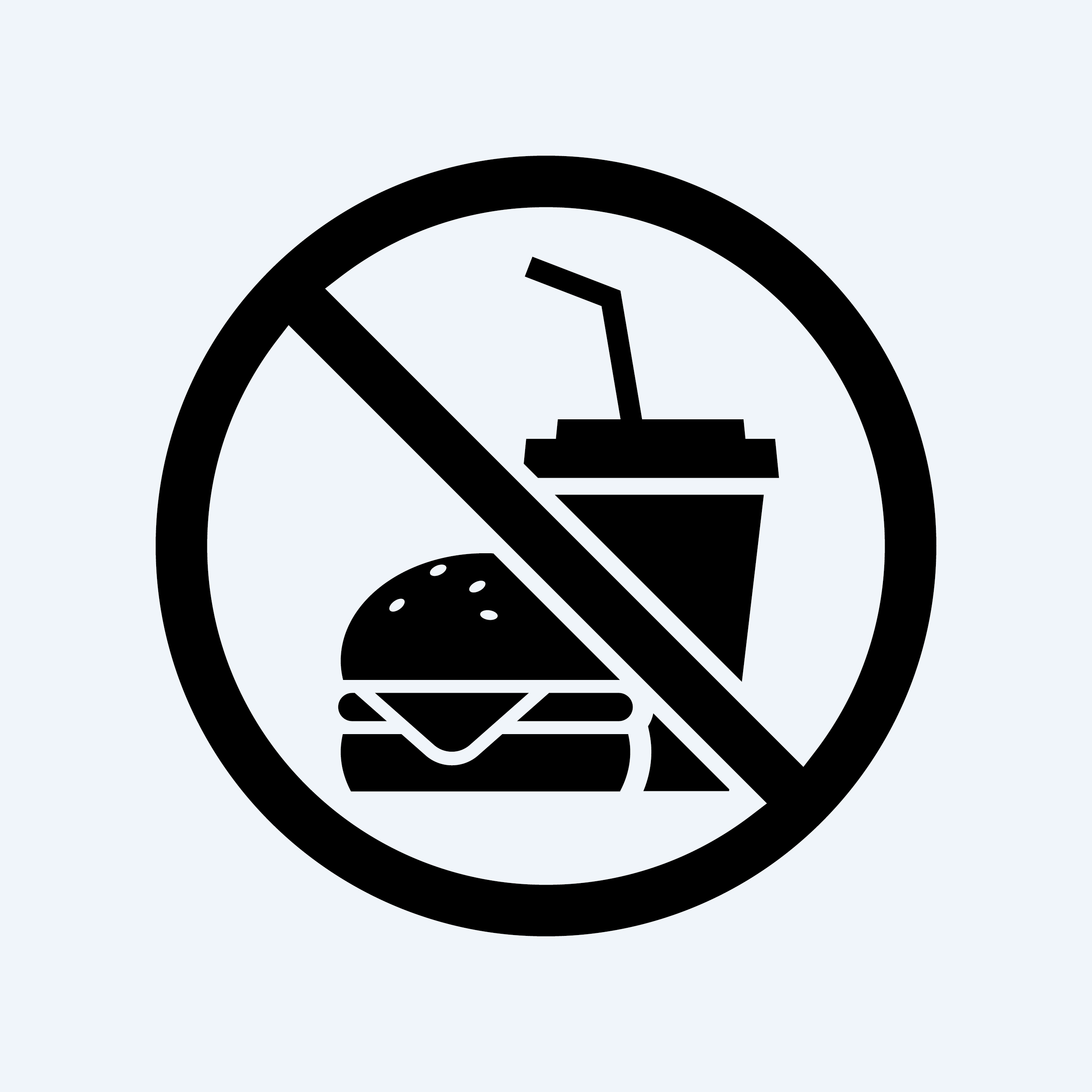 Naklejka zakaz wnoszenia jedzenia