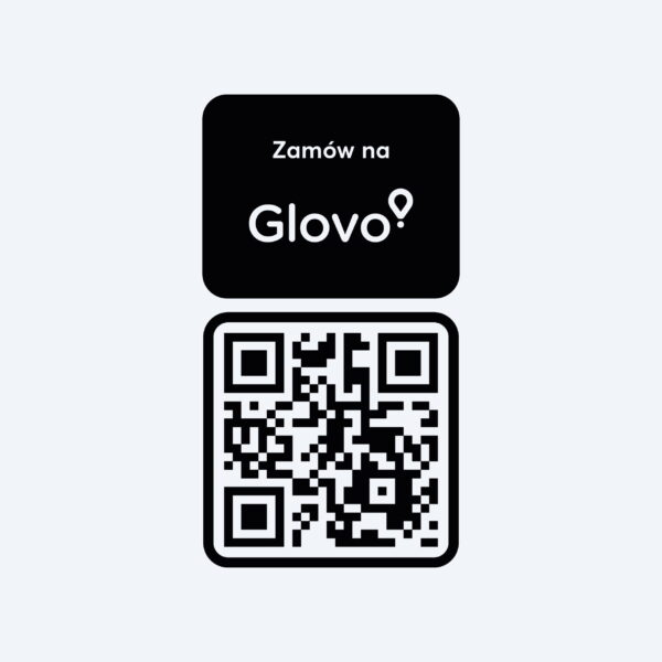 Naklejka Glovo kod QR